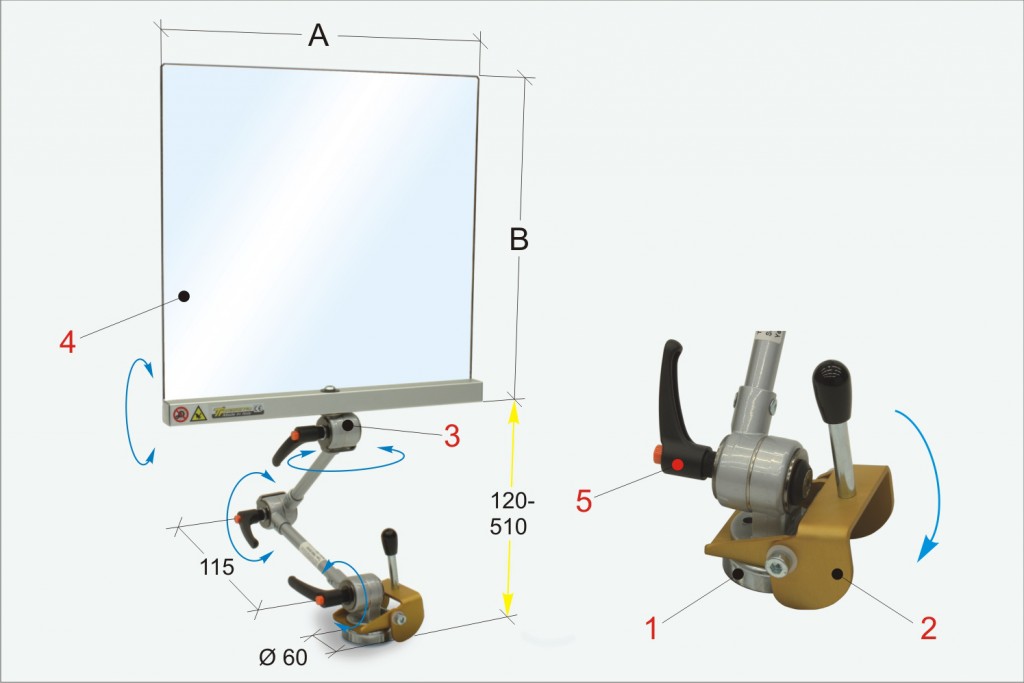 PBM 30-440 Magnetic Base Screen with Details