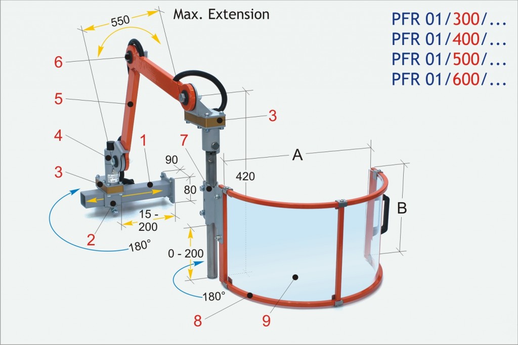 PFR 01 Milling Machine Safety Guard