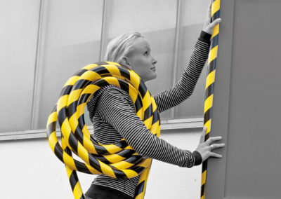 Black and Yellow Tape Installation